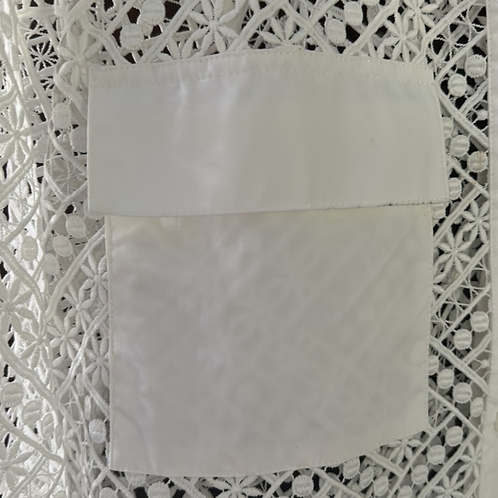 Worth Patterned See Through Blouse - image 3